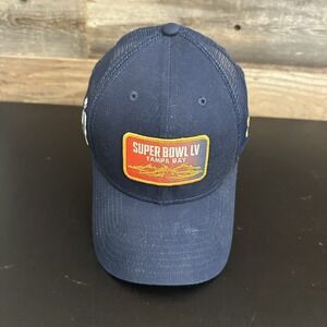 Super Bowl Tampa Bay LIV Hat Cap Snapback Navy Blue New Era Mens One Size Fits